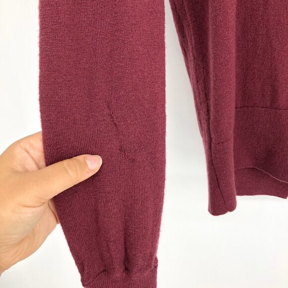 Lululemon Wine Berry Sunset Savasana Pullover cross open back sweater - Picture 11 of 16